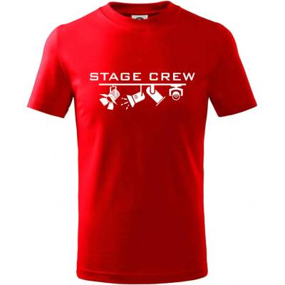 Osvetľovač stage crew tričko Červená