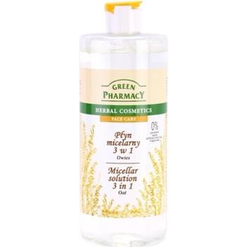 Green Pharmacy Face Care Oat micelárna voda 3 v 1 0% Parabens Soaps Artificial Colouring Fragrances 500 ml