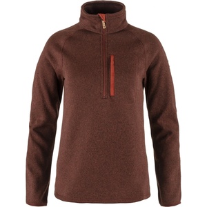 Fjällräven Дамски поларен пуловер Fjällräven Women's Övik Fleece Half Zip Fleece jumper - Autumn Leaf - размер XS (105-6905-0112)
