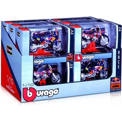 Motorka Bburago red bull kovový model 1:18