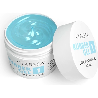 Claresa stavební gel na nehty Rubber gel transparentní 1 90g