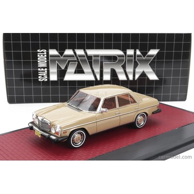 Matrix scale models Mercedes benz 300d w115 Usa Version 1976 Beige 1:43
