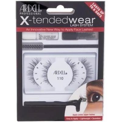 X-Tended Wear Lash System 110 комплект: изкуствени мигли X-Tended Demi Wispies 1 бр + лепило за мигли X-Tended Wear 1 g + апликатор 1 бр + продукт за премахване на мигли 1 бр + четка за мигли 1 бр