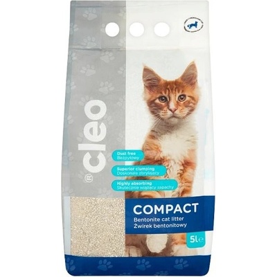 Cleo Compact hrudkující bentonit pro kočky 5 l