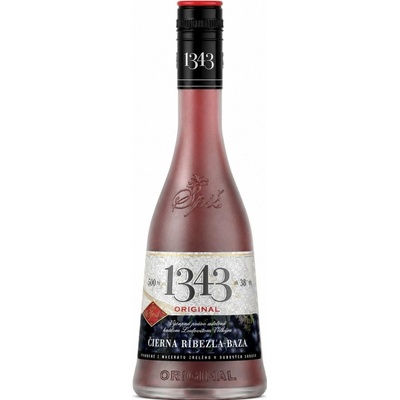 Spiš Originál 1343 Čierna ríbezľa Baza 38% 0,5 l (čistá fľaša)