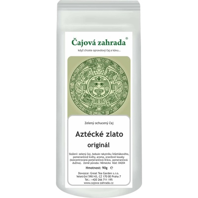 Čajová zahrada Aztécké zlato zelený ochucený čaj 90 g