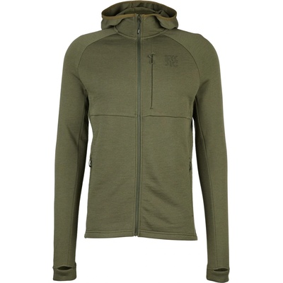 Stoic Мъжко вълнено яке Stoic MerinoFleece240 StorforsSt. Zip Hoody Merino hoodie - Olive Green - размер 3XL (005-6555-0516)