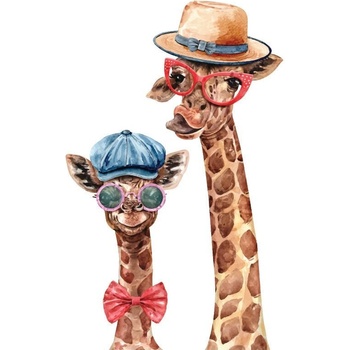 Plakát Stylové žirafy