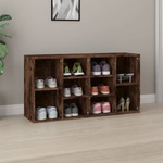 vidaXL Пейка за обувки, опушен дъб, 103x30x55 см, инженерно дърво (826369)