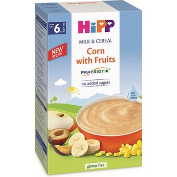Image 1 of HiPP Пребиотик инстантна млечна каша Царевица с плодове 250 гр. - 6+ месеца