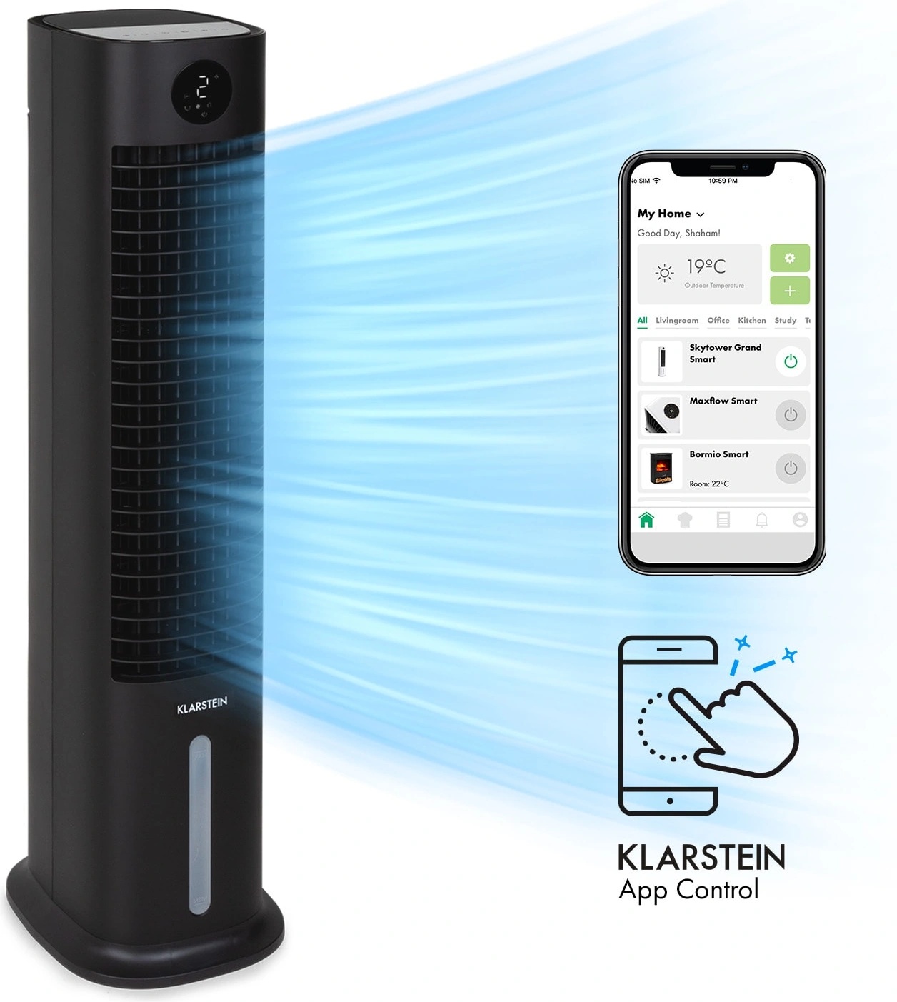 Klarstein Skytower Grand Smart ACO4-SkytwerGrndSmB