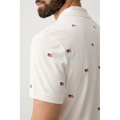 Tommy Hilfiger тениска с яка мъжка от памук (MW0MW43376)