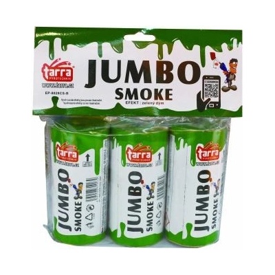 Dýmovnice Jumbo smoke Zelená 3 ks 16 3 trhací pojistka