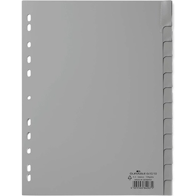 DURABLE Регистър DURABLE plastic A/4 януари-декември 12 част сив 641010 (641010)