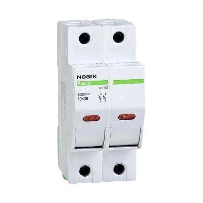 Odpojovač válcových pojistek NOARK EX9FP 2P 10x38 1000VDC 30A s indikací 101767