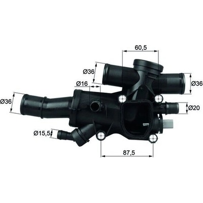 Termostat, chladivo MAHLE TH 44 83