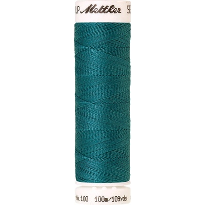 Nitě SERALON 100m na univerzální šití, polyester AMANN Mettler - více barev 6677: 0232 tyrkysová zelená