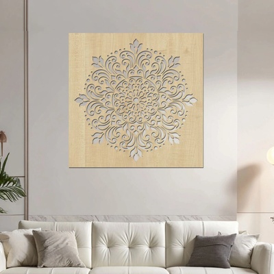 dřevo života Dřevěná mandala LASKYPLNÉHO DOMOVA Rozměry (cm): 60x60, Zvolte barvu dekoru: Javor