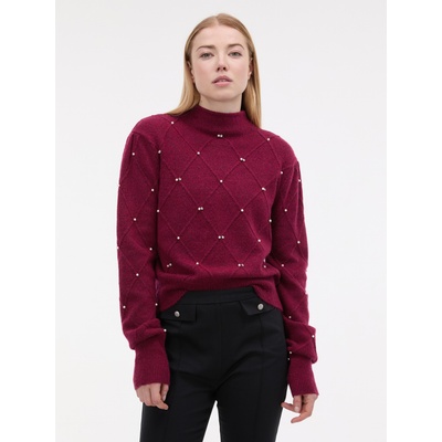 orsay Бордо дамски пуловер с апликация ORSAY Orsay | Cherven | ЖЕНИ | XS