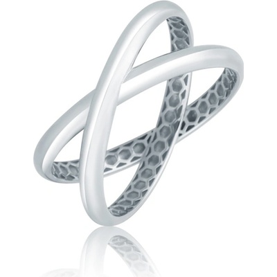 JVD Dámský zlatý prsten z bílého zlata ZR0257XJ72 7556