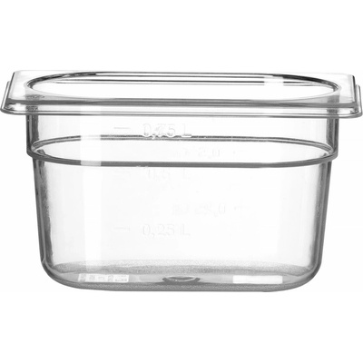 Nádoba GN 1/9, HENDI, Profi Line, GN 1/9, 1 l, Priehľadná, 176 × 108 × 100 mm | 861820
