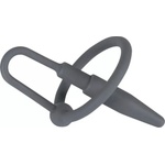 Penisplug Силиконова запушалка за сперматозоиди с черен пръстен (8 mm)