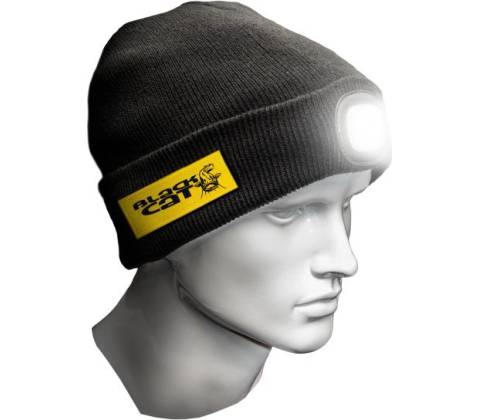 Black Cat Led Lancer Beanie