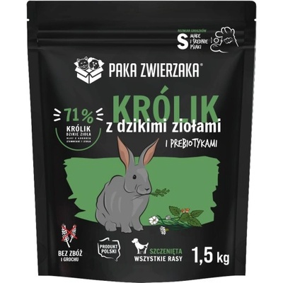 Paka Zwierzaka - Суха храна SH Заек и диви билки PUPPY 1, 5 кг