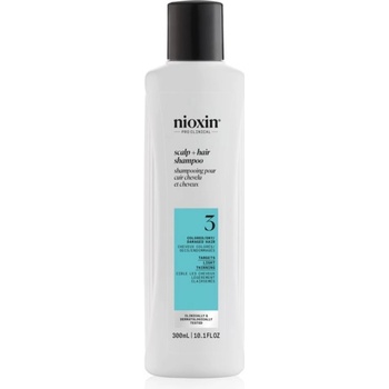 Nioxin System 3 Scalp + Hair Shampoo čisticí šampon pro barvené řídnoucí vlasy 300 ml