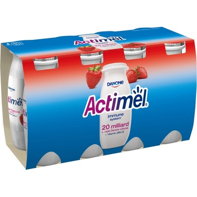 Danone Actimel jahoda 8 x 100 g – Zboží Mobilmania