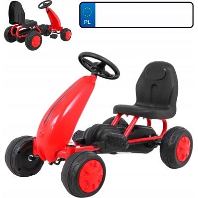 Mamido šlapacia motokára červená