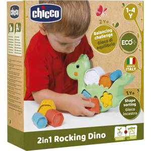 Chicco Детска играчка 2 в 1 Chicco - Люлеещо се динозавърче (Т0806)
