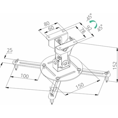 TB Projector mount ceiling TB-M51 10kg 15,2cm – Zboží Živě