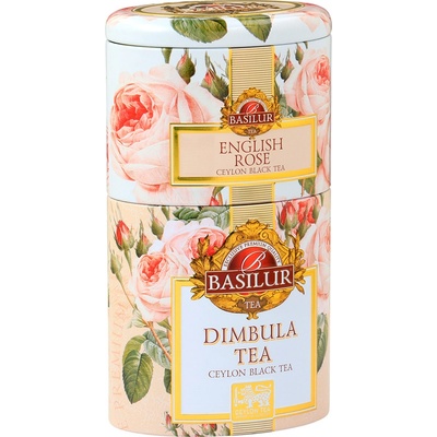 Basilur 2v1 rose & dimbula černý čaj 100 g