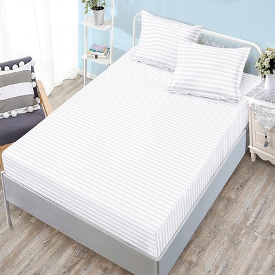 EmonaMall Едноцветен долен чаршаф с ластик и две калъфки (за матрак 160x200) EmonaMall, 3 части - Модел S18250 (S18250-3333f4-1)