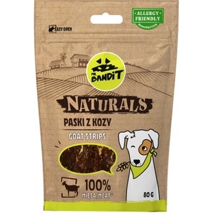 VetExpert Mr. Bandit Naturals goat stripes - лакомство за куче, ленти от козе месо, 80 гр - Полша