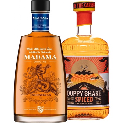 The Duppy Share Spiced + Marama Origins Indonesian 1,4 l (set 1 x 0.7 l, 1 x 0.7 l)