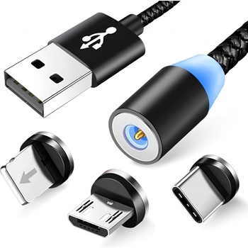 Foxter 1453 Magnetický USB nabíjací 3v1 LED