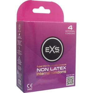 EXS Condoms Вътрешен кондом - безлатексово женско презерватив (4 бр. ) - desirel