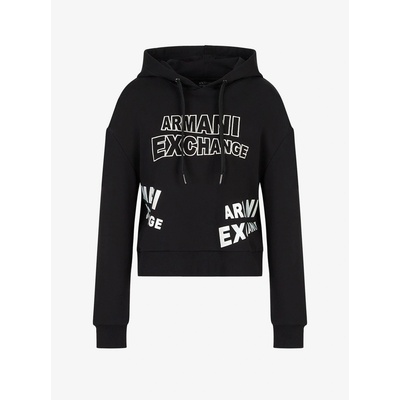 Giorgio Armani Суичър Armani Exchange Pullover Hoodie - Black