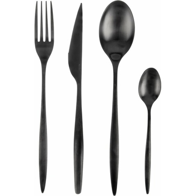 Jedálenské príbory Matt black 24 dielov