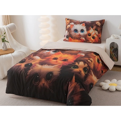 Xpose bavlna Renforcé obliečky MAČIATKA 140x200 70x90