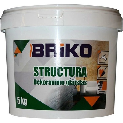 Zdobící tmel Briko Structura, bílý, 5 kg