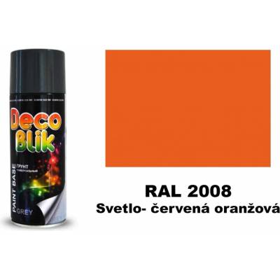 Zollex Deco Blik RAL 2008 Jasne červená oranžová 400 ml