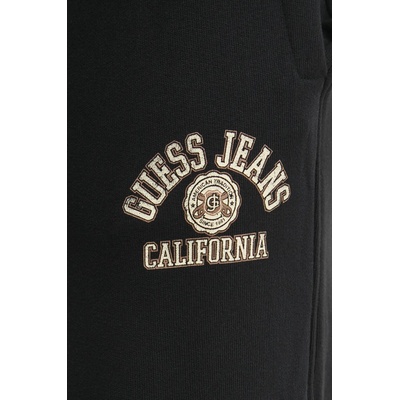 Guess Jeans Памучен спортен панталон Guess Jeans в черно с принт M5RB52 KCPR1 (M5RB52.KCPR1)