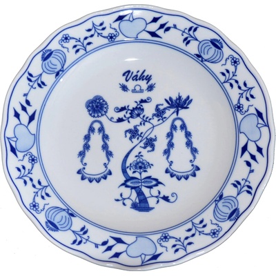 Cibulak Tanier zverokruh horoskop VÁHY 24cm Originálny Český Porcelán Dubí