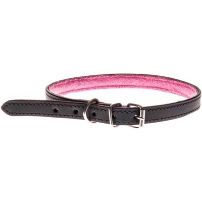 COBBYS PET Obojek z hladké pravé kůže podšitý