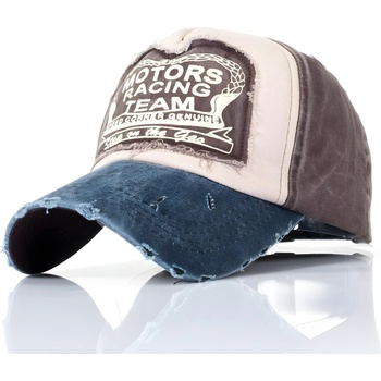 HARAHU Шапка с козирка mo-16111 - Кафяво / Синьо kp16111 (mo-16111)