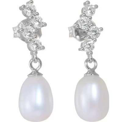 Olivie stříbrné náušnice PERLA 8704