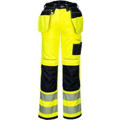 Portwest PW3 Holster Hi-Vis kalhoty černé/žluté
